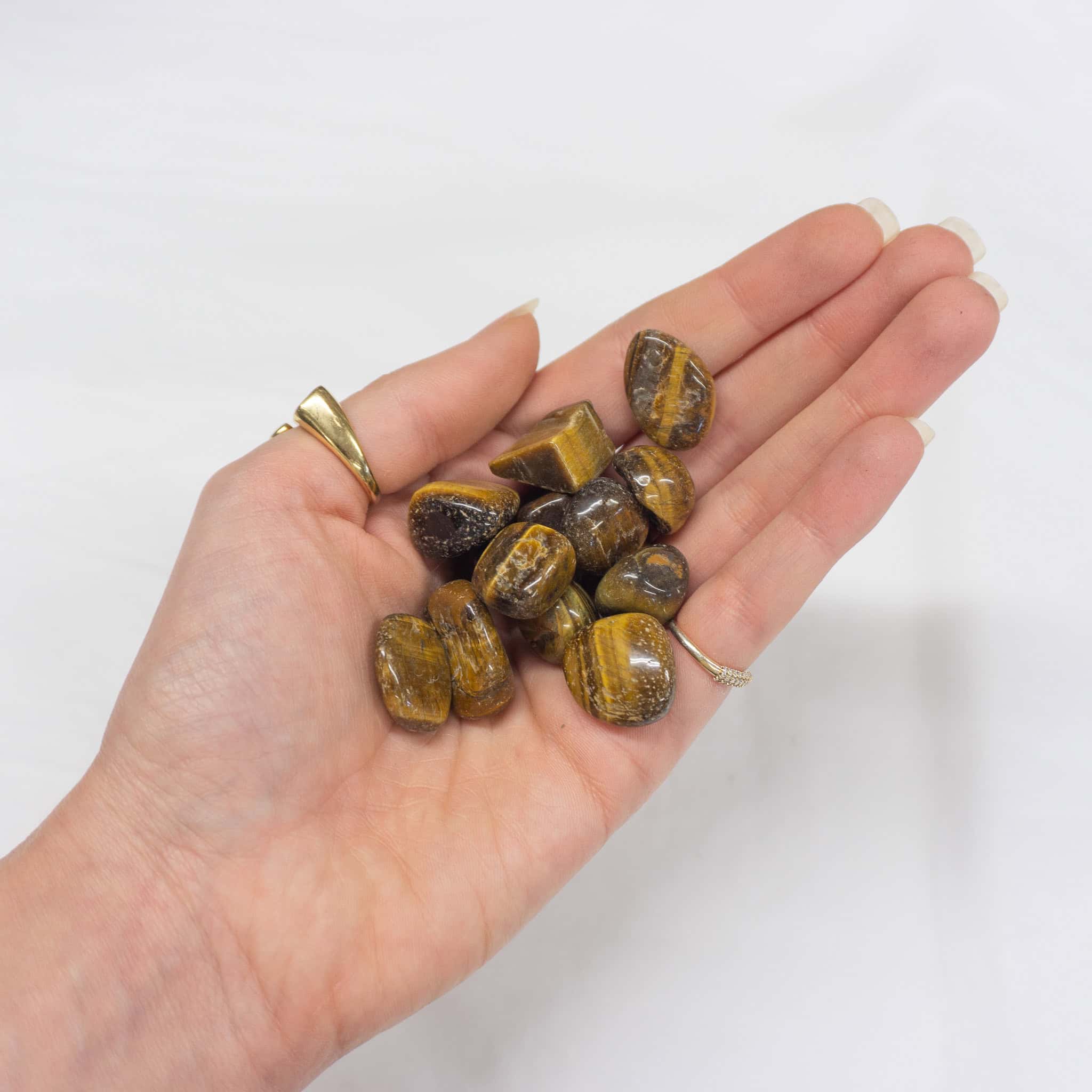 tiger eye A handful of Tiger Eye Tumbles
