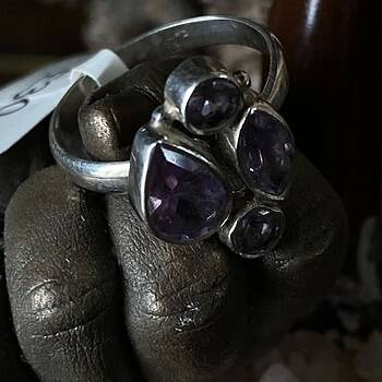 Amethyst Adjustable Ring