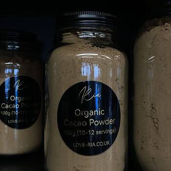 Organic Cacao Powder 100ml Glass Jar