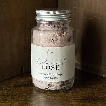 Botanical Rose Foaming Bath Salts 100g