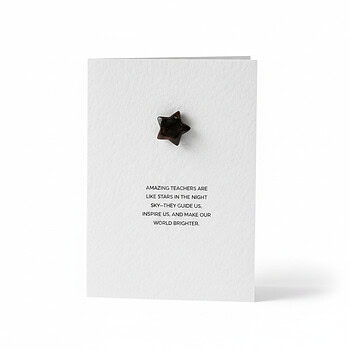 Star Teacher Keepsake Card